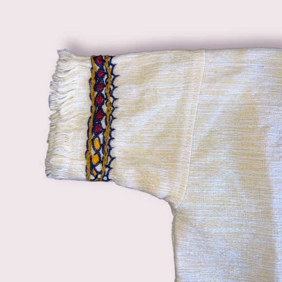 Traditional Ethiopian Hand Embroidered Childrens Top - Picture 3 of 5